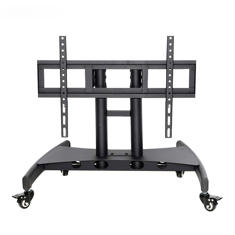 

360 Degree Low Height Mobile TV Stand, Floor Stand Cart Rolling TV Mount with Wheel for Big Flat Curved Screen TV LCD