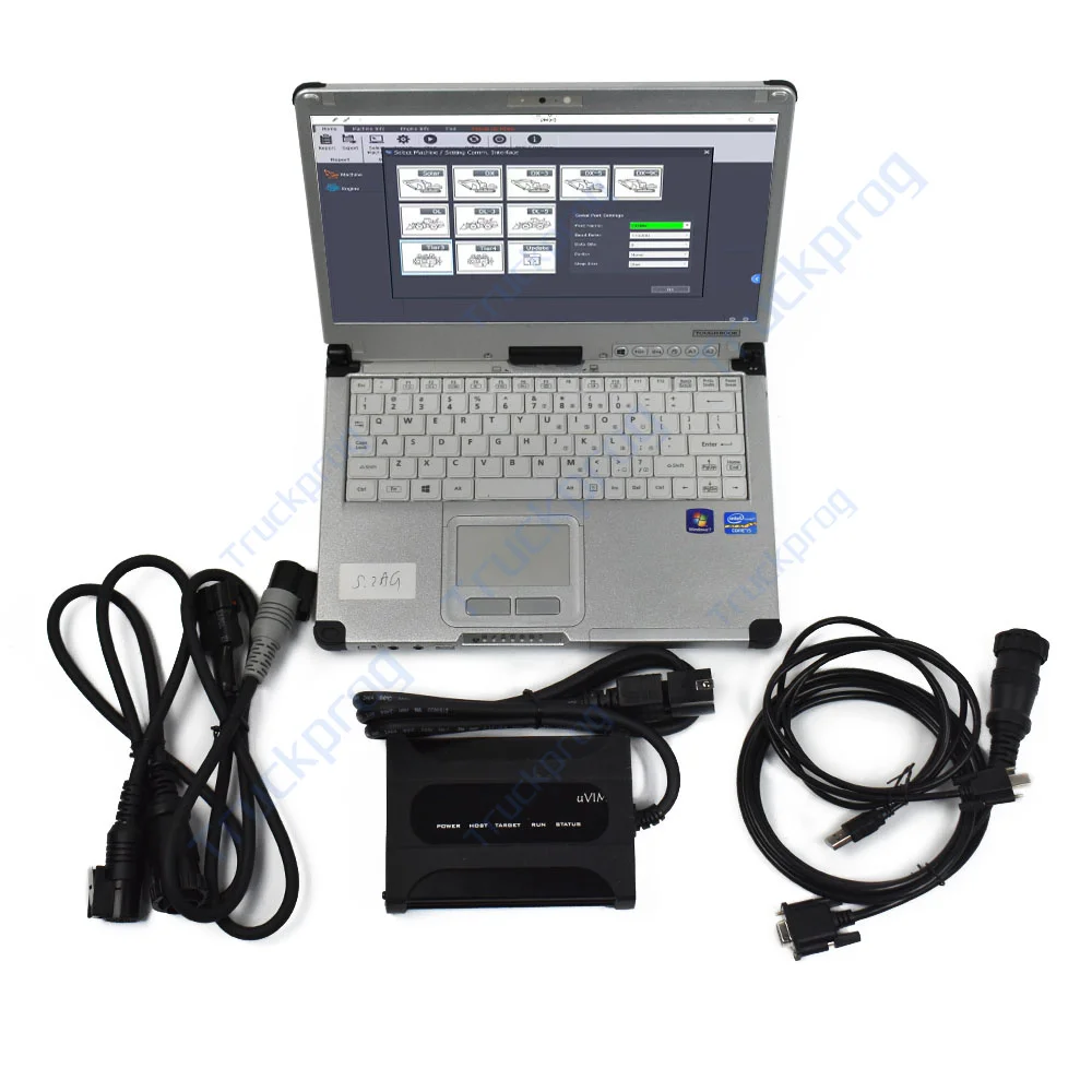 كمبيوتر محمول C2 لأداة تشخيص Doosan Uvim حفارة رافعة شوكية كشف خطأ المحرك الماسح الضوئي (uVIM) Doosan Massey Ferguson #2