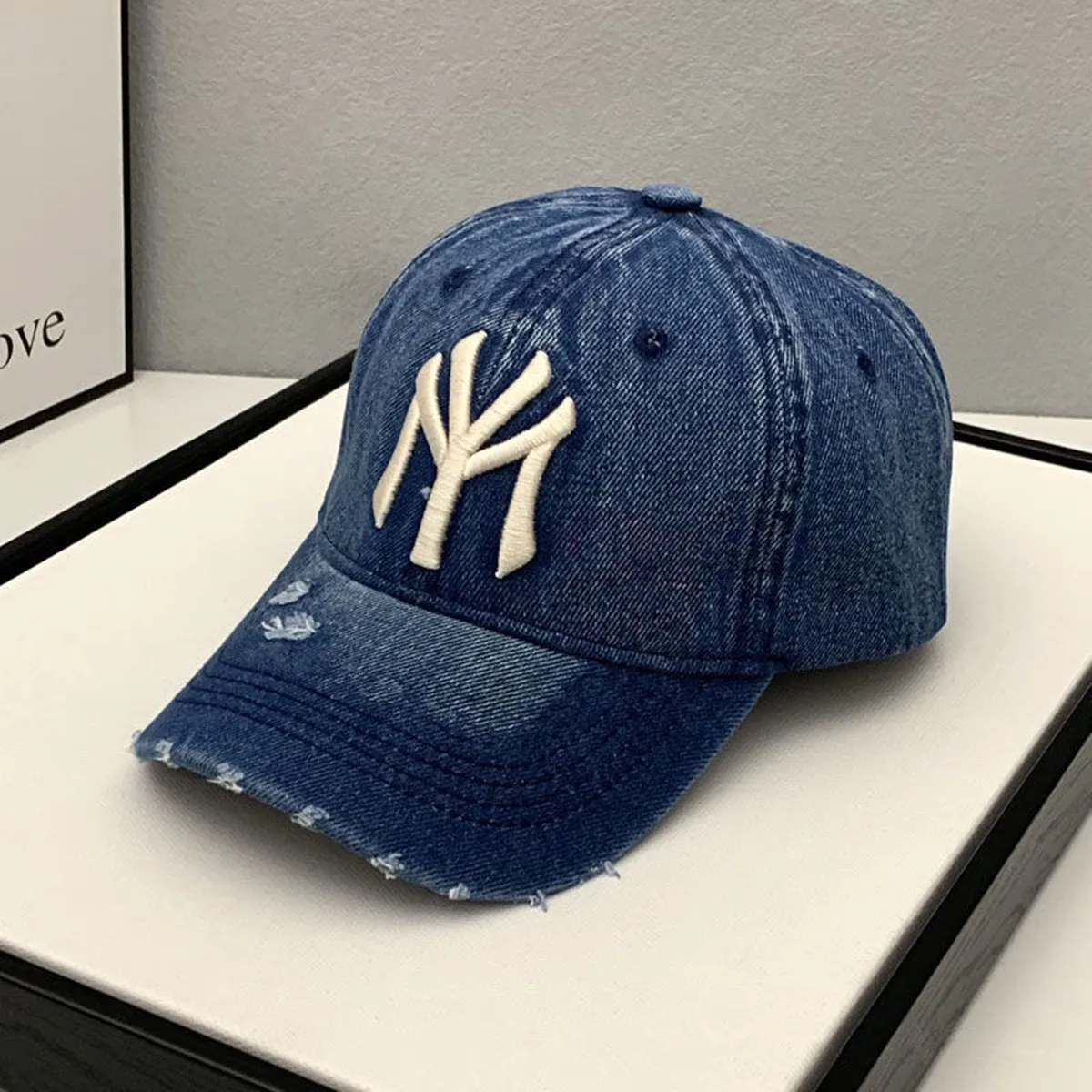 قبعة بيسبول كلاسيكية مطرزة بحروف نيويورك للرجال والنساء، قبعة منقار البط ذات حافة منحنية متعددة الاستخدامات