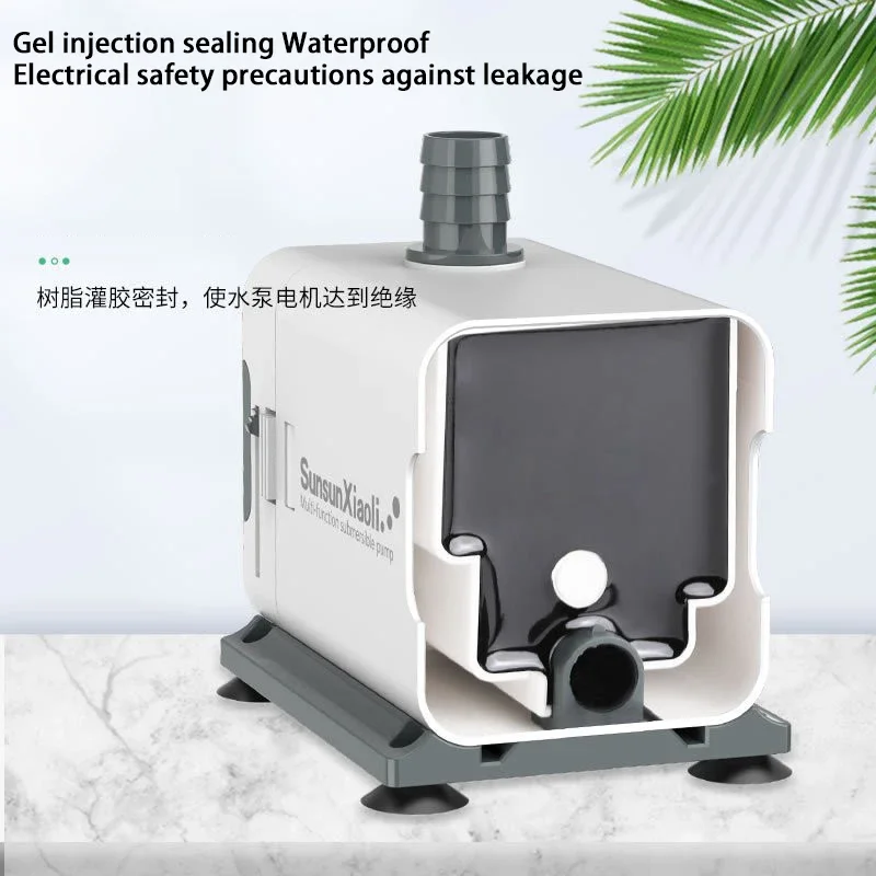 ปั๊มน้ำแบบจุ่มใต้น้ำ 500-3500 ลิตร/ชม. 3/6/15/23/40/55/85 วัตต์ สำหรับตู้ปลา ปั๊มกรองหมุนเวียนน้ำ ปั๊มดูดน้ำจากด้านล่าง ปั๊มน้ำสำหรับตู้ปลา