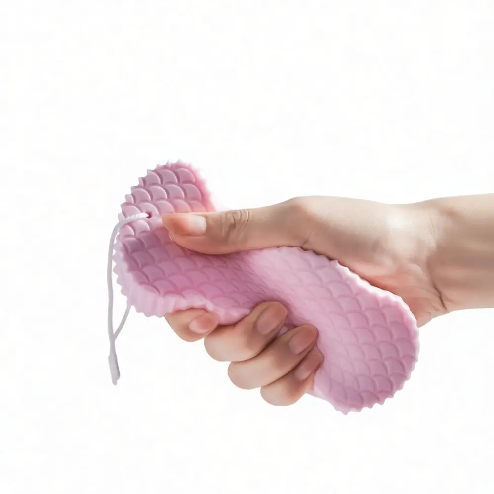 Children Bath Scrubber Soft Exfoliating Sponge Painless Body Cleaning Mitt Gentle Skin Care Shower Tool For Kids Bath