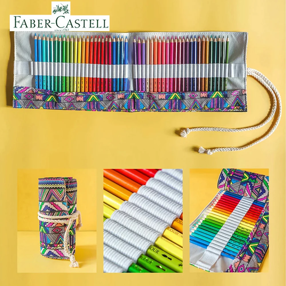 

German FABER-CASTELL 72 Color Oily/water Soluble 24/36/48 Color Colored Pencil Hand-painted Professional Student Brush Set