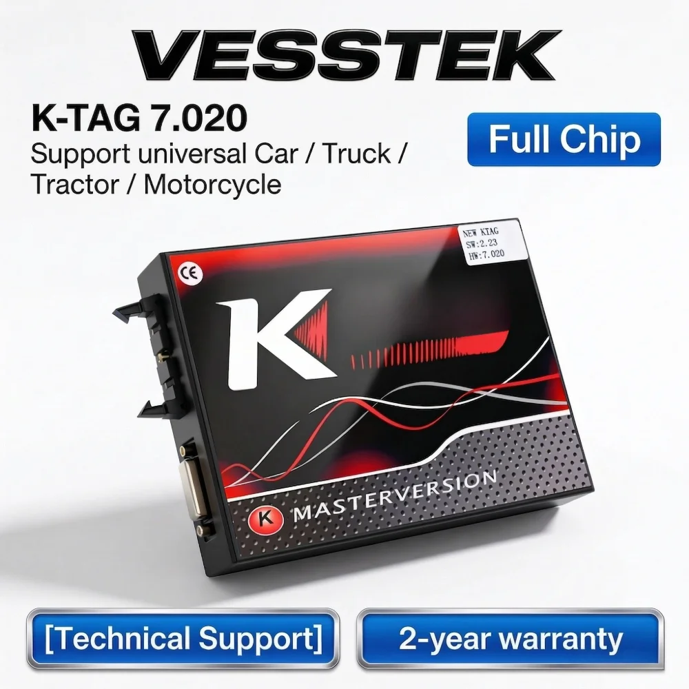 

VESSTEK-Kess 5.017 OBD2 Manager Kit Programmer Online 2.80 ECU Red K-ES-S V5.017/KT-A-G V7.020 2.25 Ktag 4 LED BDM Frame