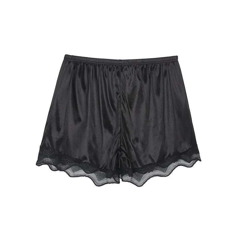 Satin Safety Pants Large Prevent Light From Leaking Out  Cool In Summer Loose Lace Edges With Ice Silk For Women To Look Slim,