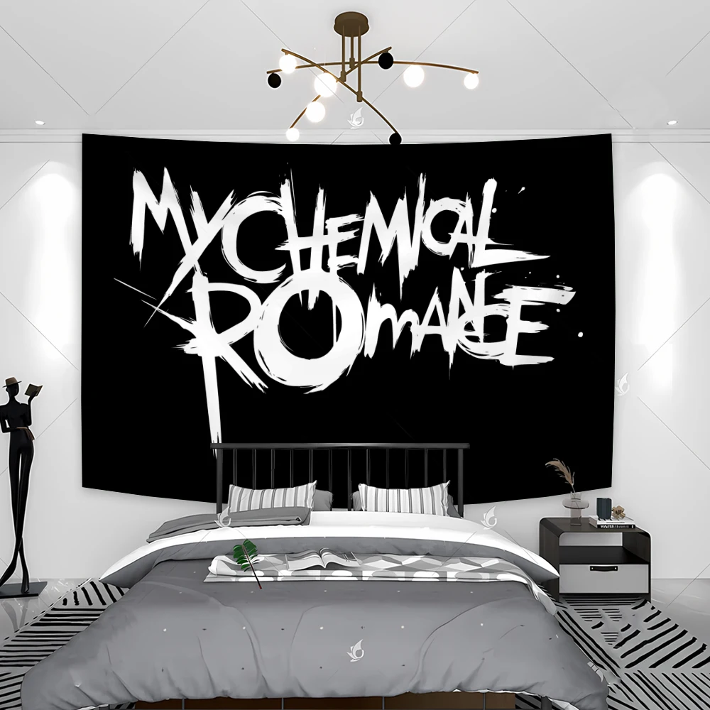 Эмо-рок гобелен My Chemical Romance альбом искусство Настенный декор полиэфирная ткань 120x180 см винтажный стиль для гостиной