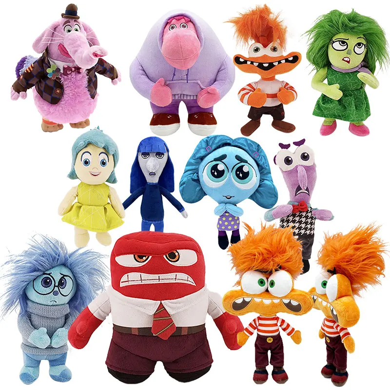 New Disney Inside Out 2 Plush Doll Anxiety Joy Fear Anger Disgust Sadness Riley Plushies Collection Model Toy Birthday Xmas Gift