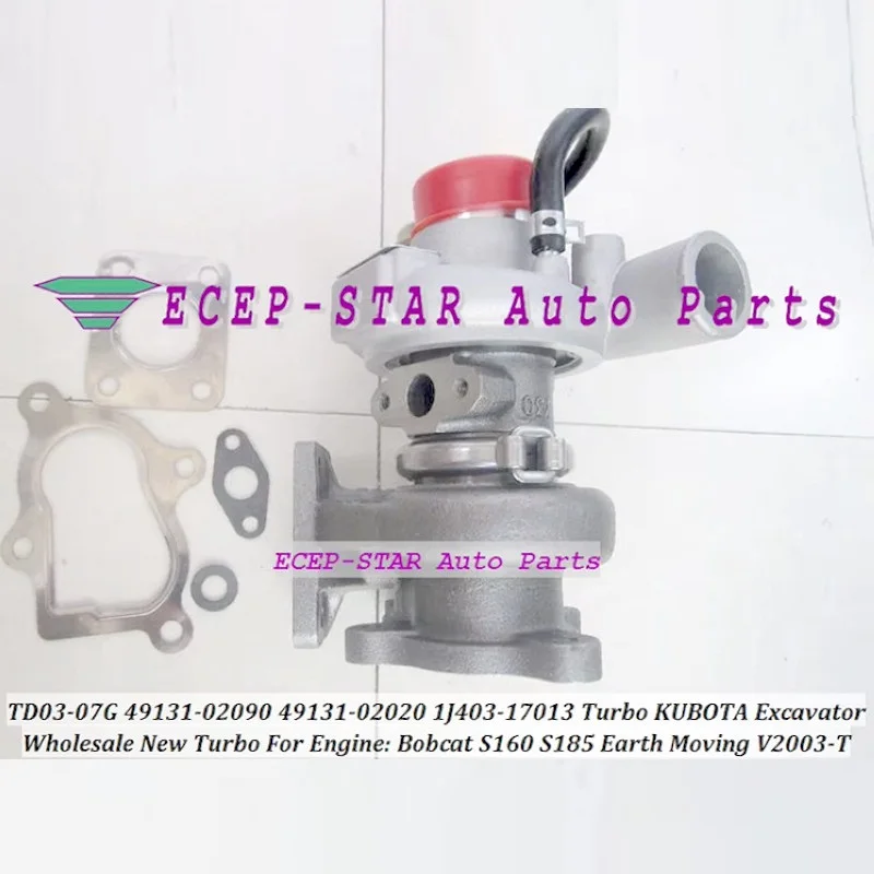49131-02090 49131-02010 Turbo TD03-07G 1J403-17013 1J40317013 For KUBOTA Excavator For Bobcat S160 S185 Earth Moving V2003-T