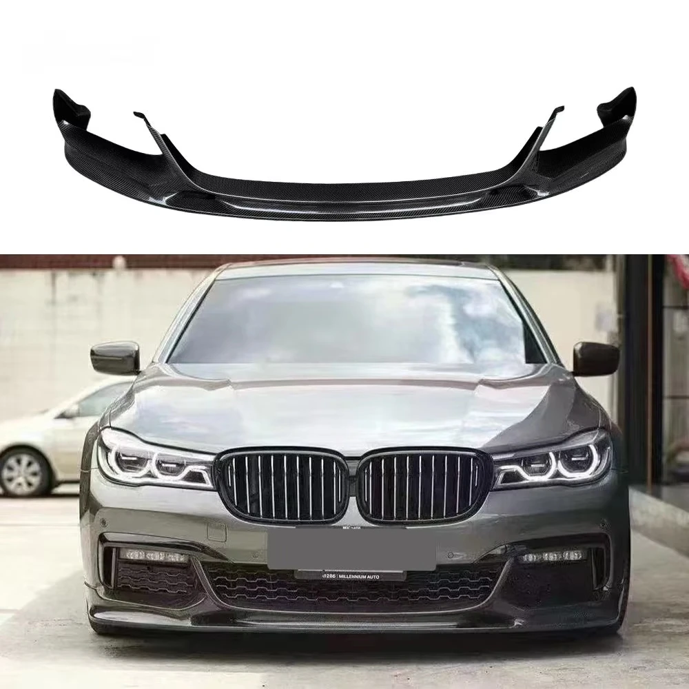 Premium Bespoke Facelift Body KitG11 G12 3D Style Real Carbon Fiber Front Lip Front Bumper Splitter Lip For 7 Series G11 G12 Pr