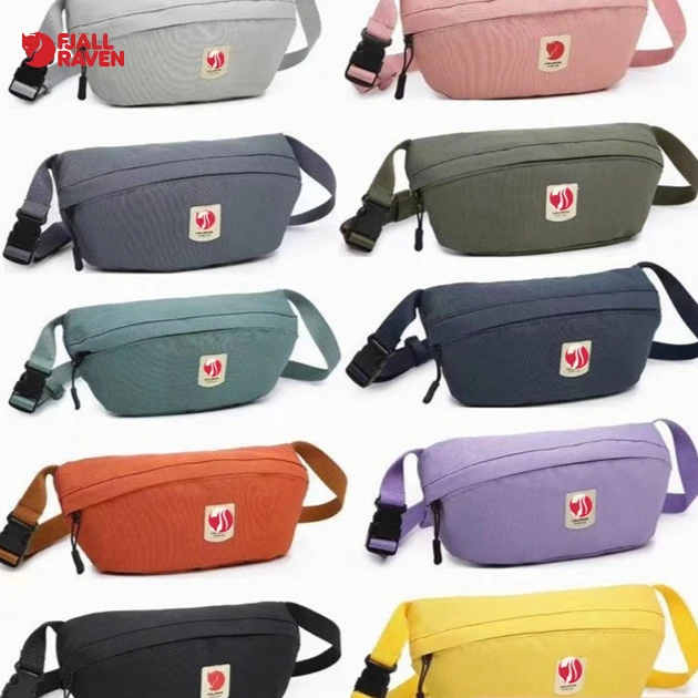 Fjallraven Waterproof Waist Bag Durable Crossbody Sling Pouch Outdoor Sports Fanny Pack Casual Travel Hip Belt For Men Women
