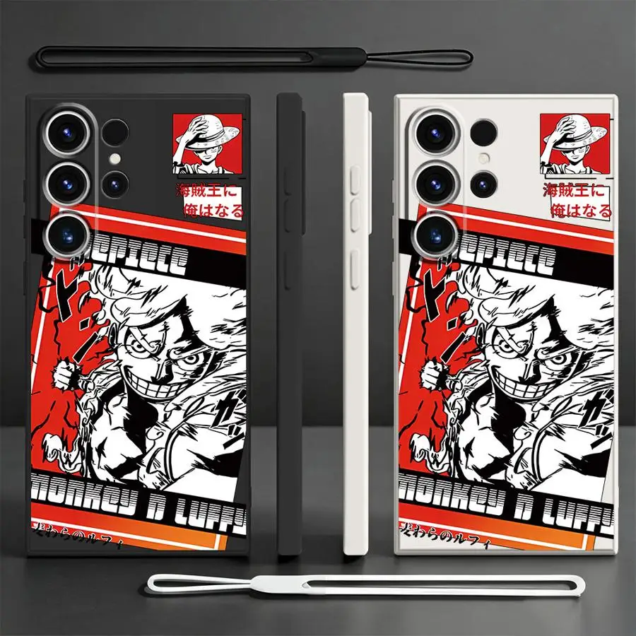 Anime O-One Piece Case for Samsung Galaxy S26 S22 S21 Plus S25 Edge S20 FE S24 Ultra Note 20 10 Ultra S23 Phone Cover