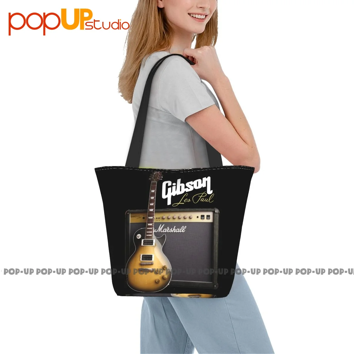 Gibson Les Paul Guitar Casual Handbags Lunch Bag Shopping Bag Tear-Resistant