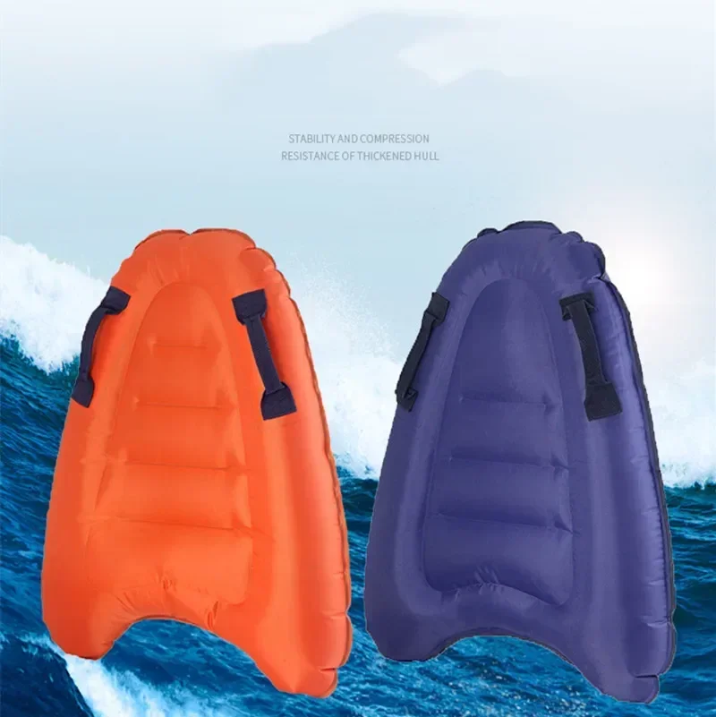 Outdoor inflatable surfboard portable bodyboard adult children swimming safe lightweight kickboard sea surfing wakeboard Cycling