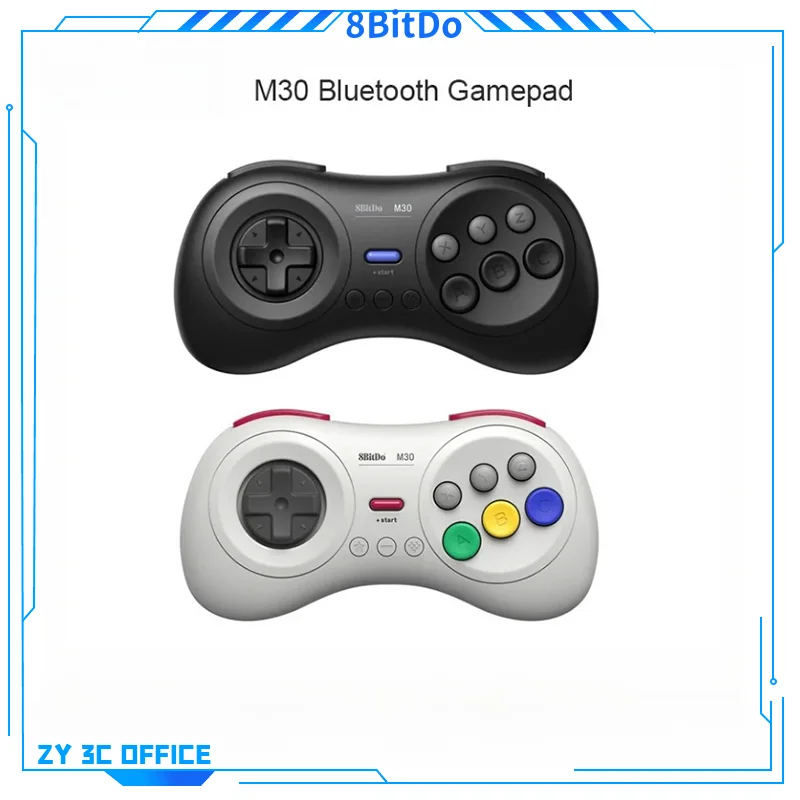 8bitdo M30 Bluetooth Gamepad Md Style Support For Nintendo Switch Pc Macos Android Raspberry Pi Game Controller Game Accessories