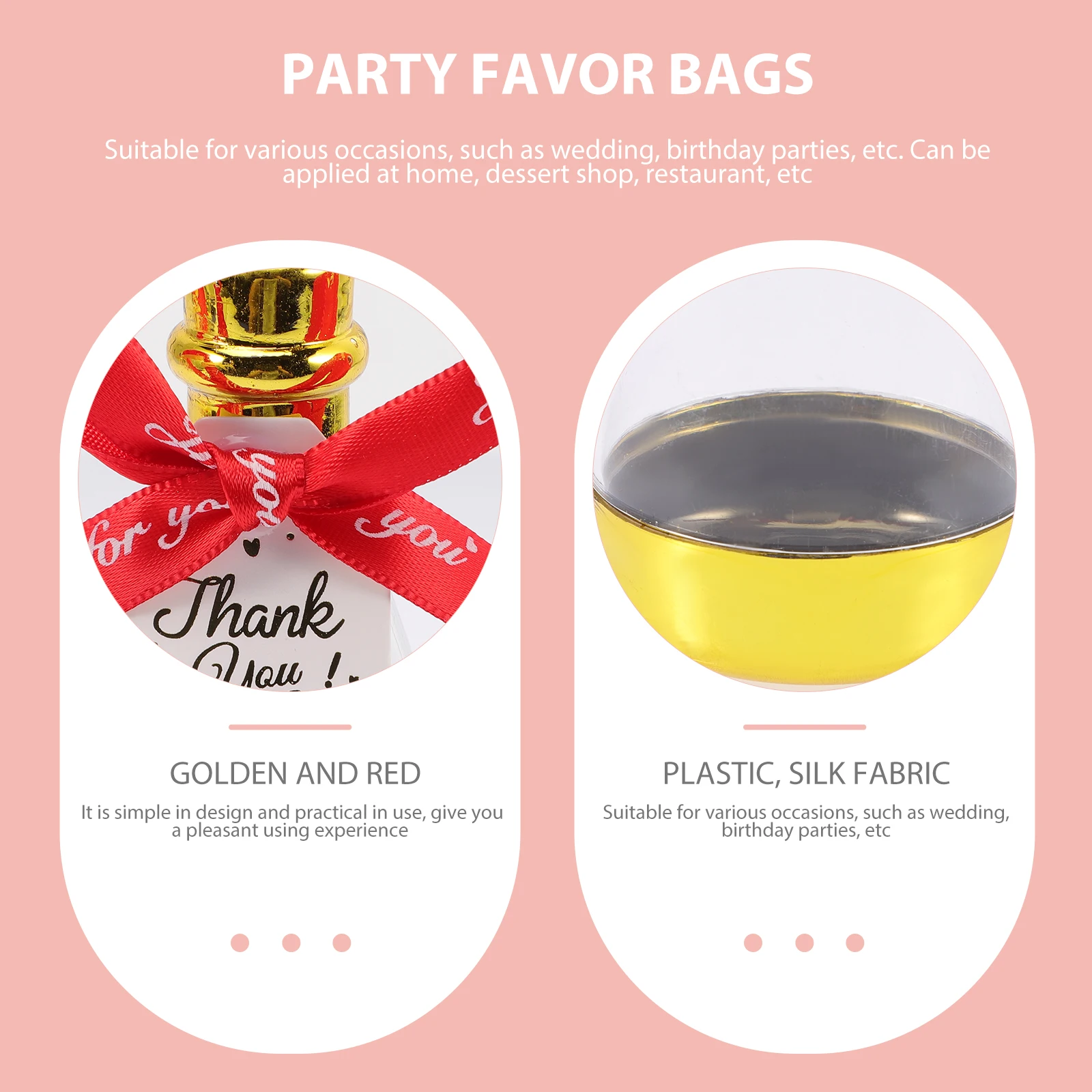 

6 Pcs Bottle Wedding Candy Box Party Favor Boxes Champangne Favour Treat Mini Holders for Presents Guests