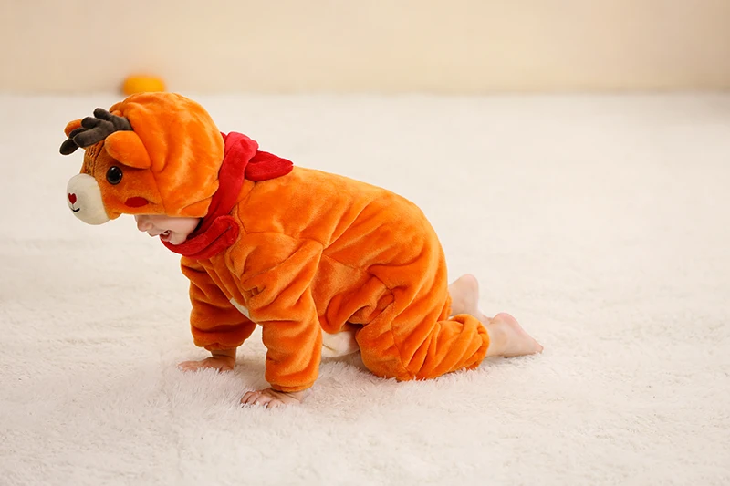 MICHLEY Karneval Baby Strampler Flanell Cosplay Kleinkind Säugling Kleidung Overall Bodysuits Jumpsuit Kostüm für Mädchen Jungen – Detail 19