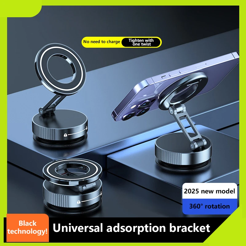 

Vacuum Magnetic Suction Cup Folding Swivel Stand Double-sided Suction Cup For Universal Vacuum Swivel Stand Mobile Phone Holder