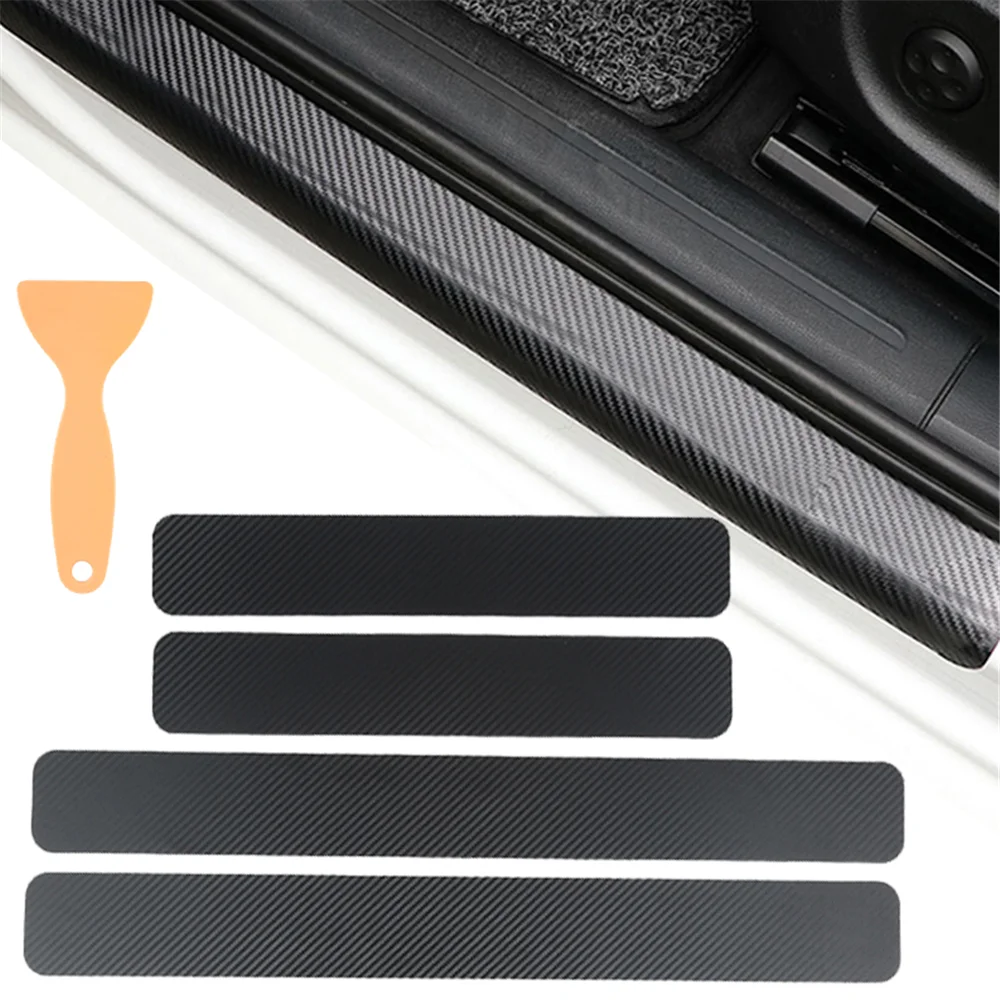 Car carbon fiber threshold strip for Volkswagen vw New Beetle Passat B6 Tuhuan 1.4T Touareg2