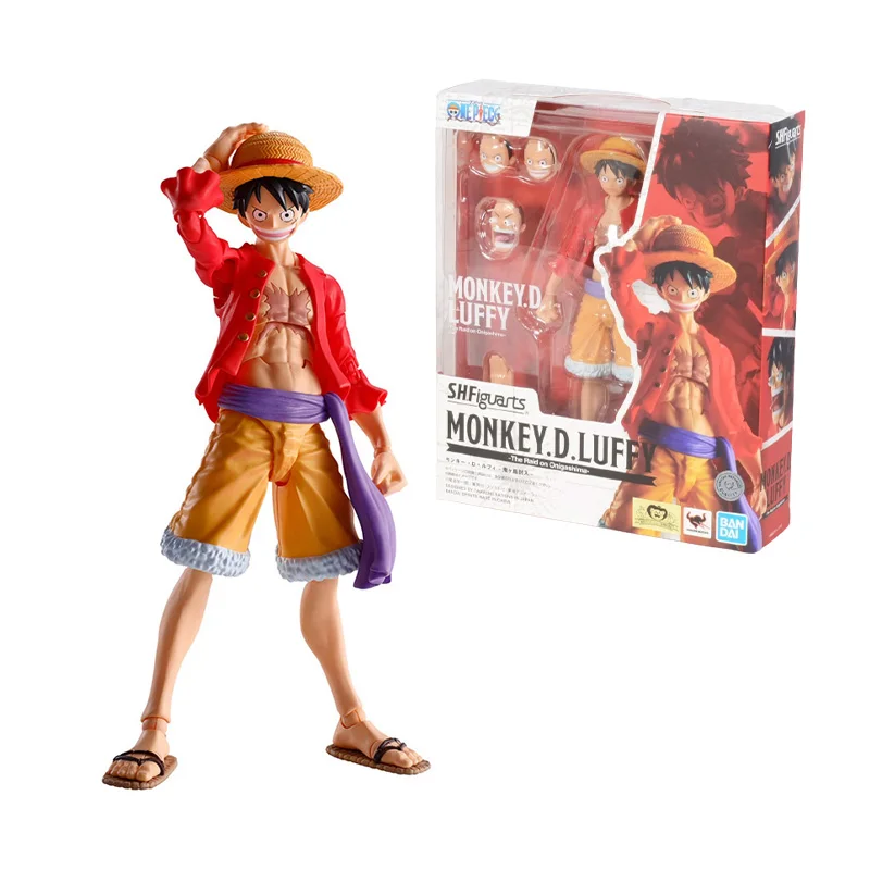 Monkey D Luffy Figura de Ação Anime, S.H.Figuarts, O Raid em Onigashima, Coleção, Presentes Originais