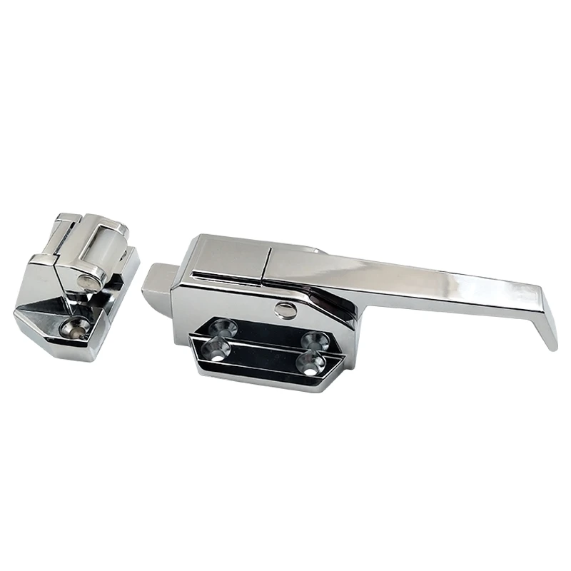 Zinc Alloy Freezer Door Knob Lock Oven Cabinet Cold Storage Industrial Handle Seafood Latch Experiment Cookware Equipment Pull