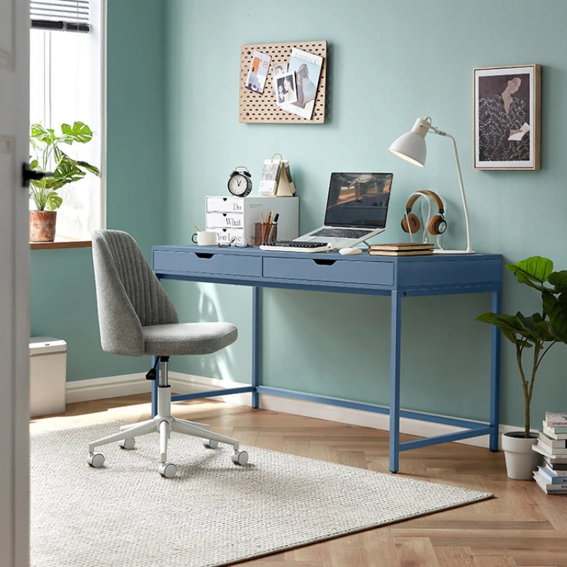 Italian Table Office Desk Simplicity Write Computer Study Drawers Office Desk Home Bedroom Bureaux Meuble Work Furniture QF50OD