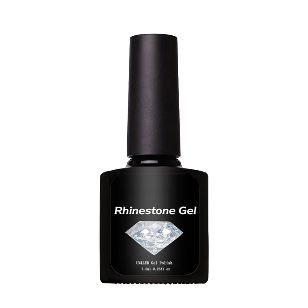 

2Pcs Nail Glue Strong Viscosity Slim Size Nail Art Tools Non Clog Manicure Rhinestone Gel Decoration for False Natural