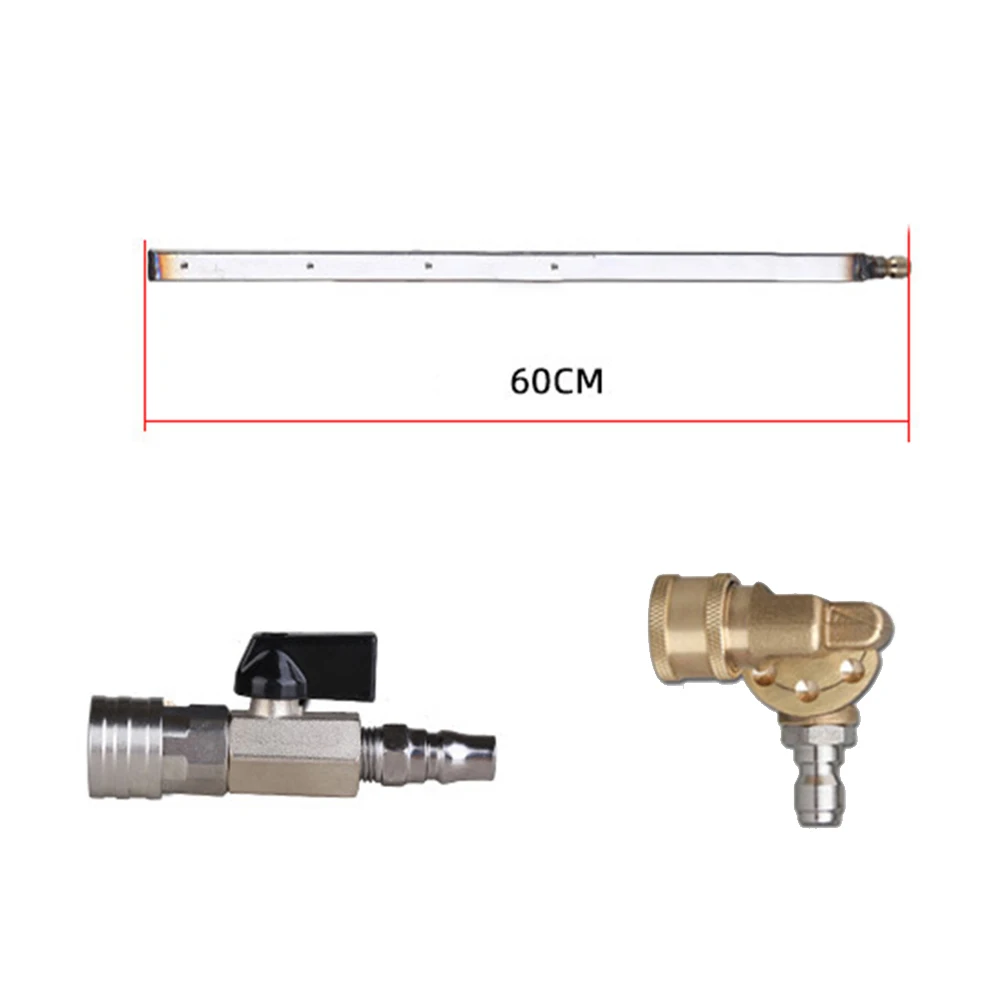 Car Radiator Cleaning Rod With Quick Coupling Nozzle Water Tank Condenser Cleaning Tool 60CM Car Radiator Pressure Washer Tool