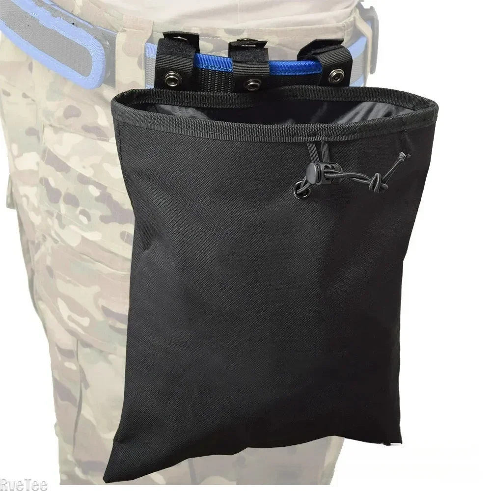 

Molle Dump Pouch Tactical Mag Recovery Bag Drawstring Magazine Recycling Storage Pack Outdoor Hunting Gear Waist Pack Utility