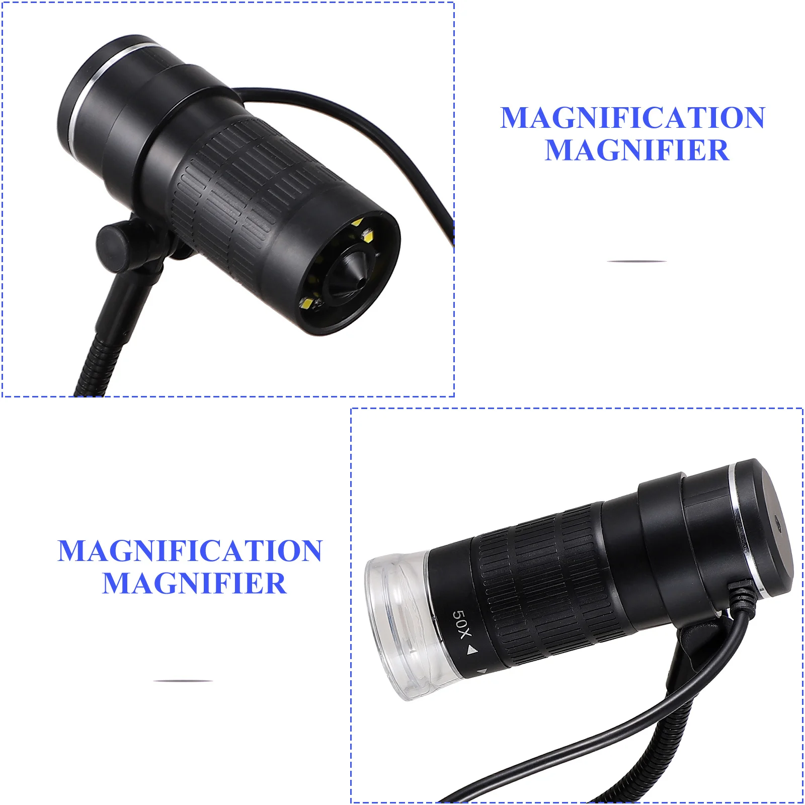 3 في 1 USB مجهر رقمي محمول 1080P 1000X كاميرا مكبرة إلكترونية قابلة للتعديل LED للهاتف المحمول المجهر