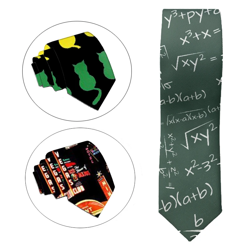 New mathematical formula tie men's Outdoor Travel Tie Ladies Party Tie