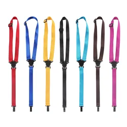 Universal Ukulele Adjustable Strap Colorful Nylon Carabiner Hawaiian Guitar Strap Stringed Instrument Accessories Ukulele Strap