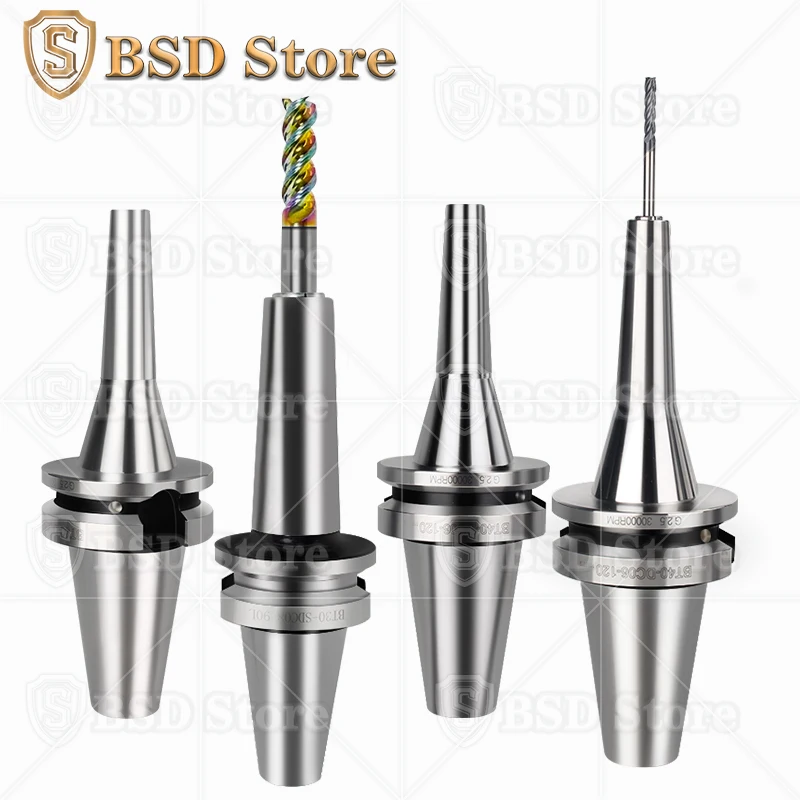 BSD High precision 0.001 BT30 BT40 BT50 DC4 DC6 DC8 DC12 rear pull type high-speed tool holder chuck seismic cutting stability