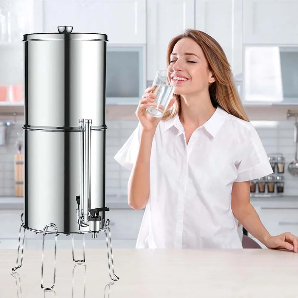 7-inch Stainless Steel Sight Glass with Clear View Water Level for Travel Berkey and Big Berkey Gravity Fed Water Filter Systems