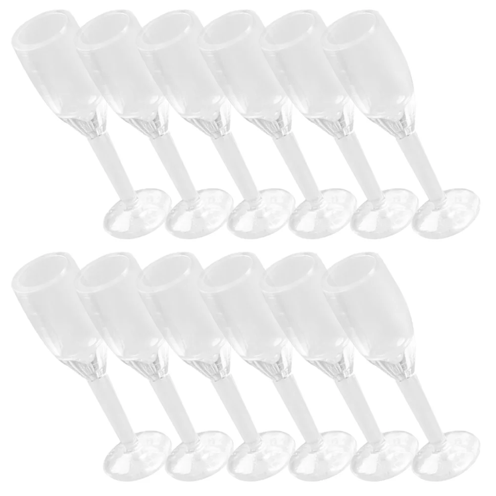 

20 Pcs House Cocktail Cup Model Small Glasses Miniature Goblet Decoration Plastic