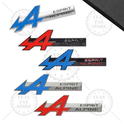 A Esprit Emblem Car Styling 3D Sticker Metal Front Hood Grille Badge For Megane Espace Koleos Clio Logan Kangoo Scenic