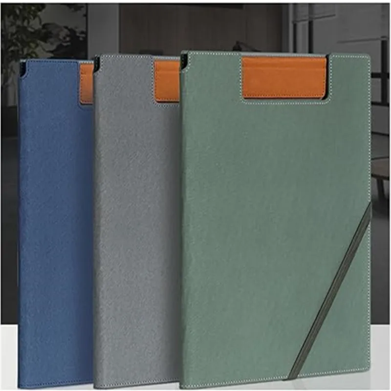 

A4 Leather Padfolio Clipboard Folder, Leather Portfolio for Men and Women, Business Portfolio Binder, Business Card Holder Recie