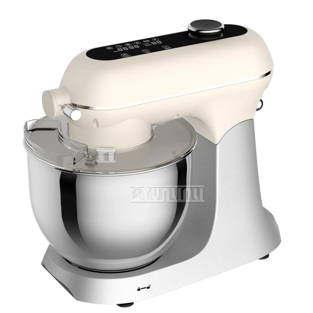 خلاط حامل طعام احترافي للمطبخ ، آلة الطهاة ، الفولاذ المقاوم للصدأ ، خلاط عجين الطعام الكهربائي ، 7 لتر