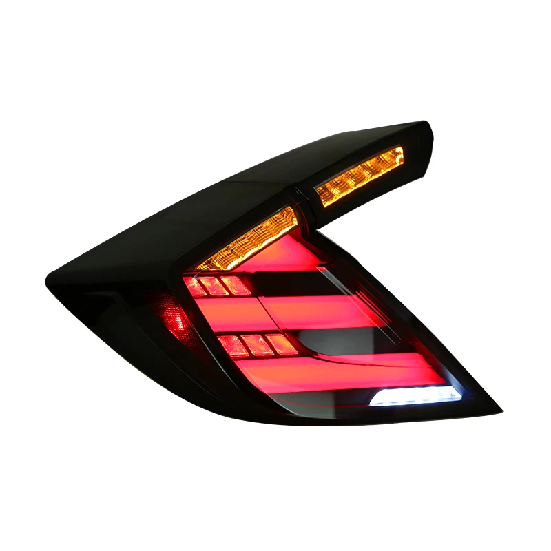 HOSI Modified Led Tail Light Rear Lamp Upgrade Tail lamp for   Honda Civic HATCHBACK 2016-2020