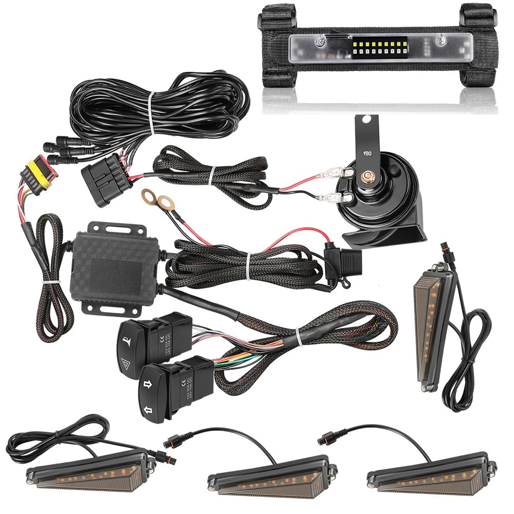 

Внутренний купольный светильник UTV для CFMoto UForce U10 Pro/Uforce U10 Pro XL 2025 UTV + универсальный уличный комплект указателя поворота UTV с звуковым сигналом