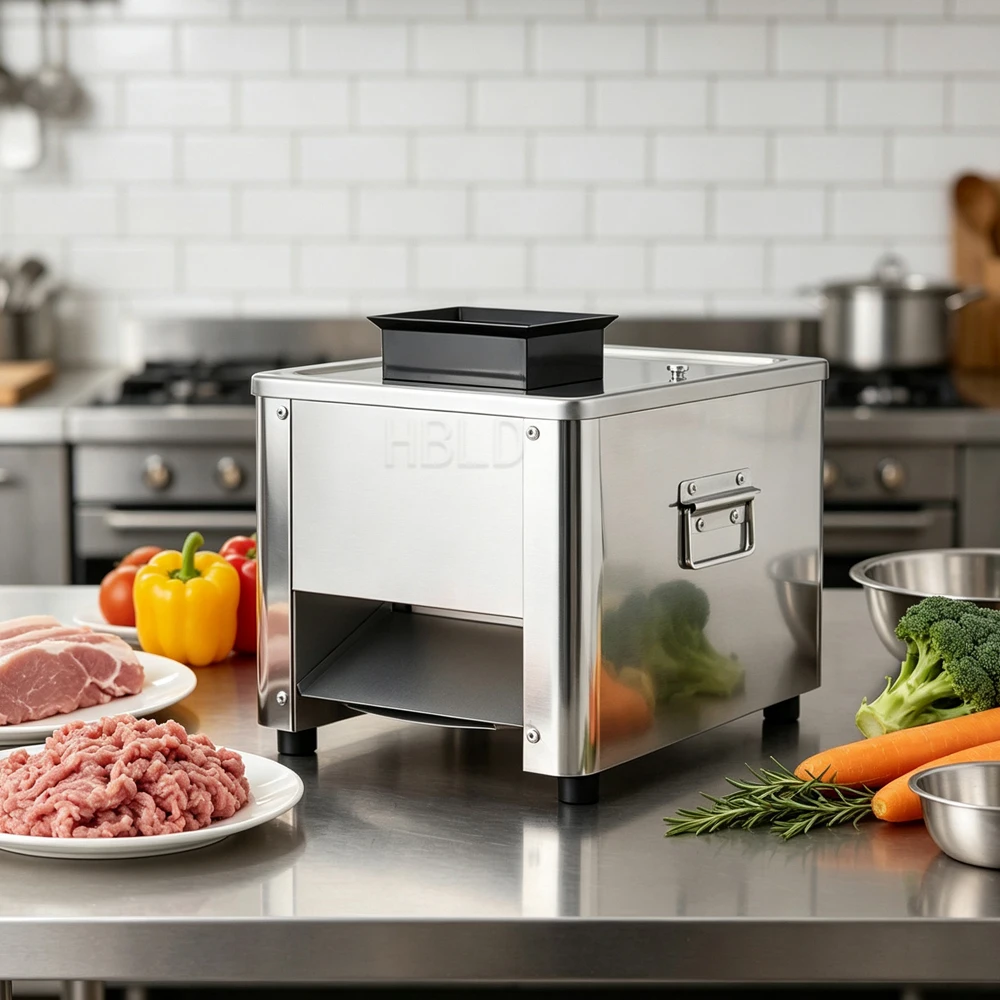Meat Shredder Commercial Electric Meat Cutting Machine Stainless Steel Slicer for Food Shop