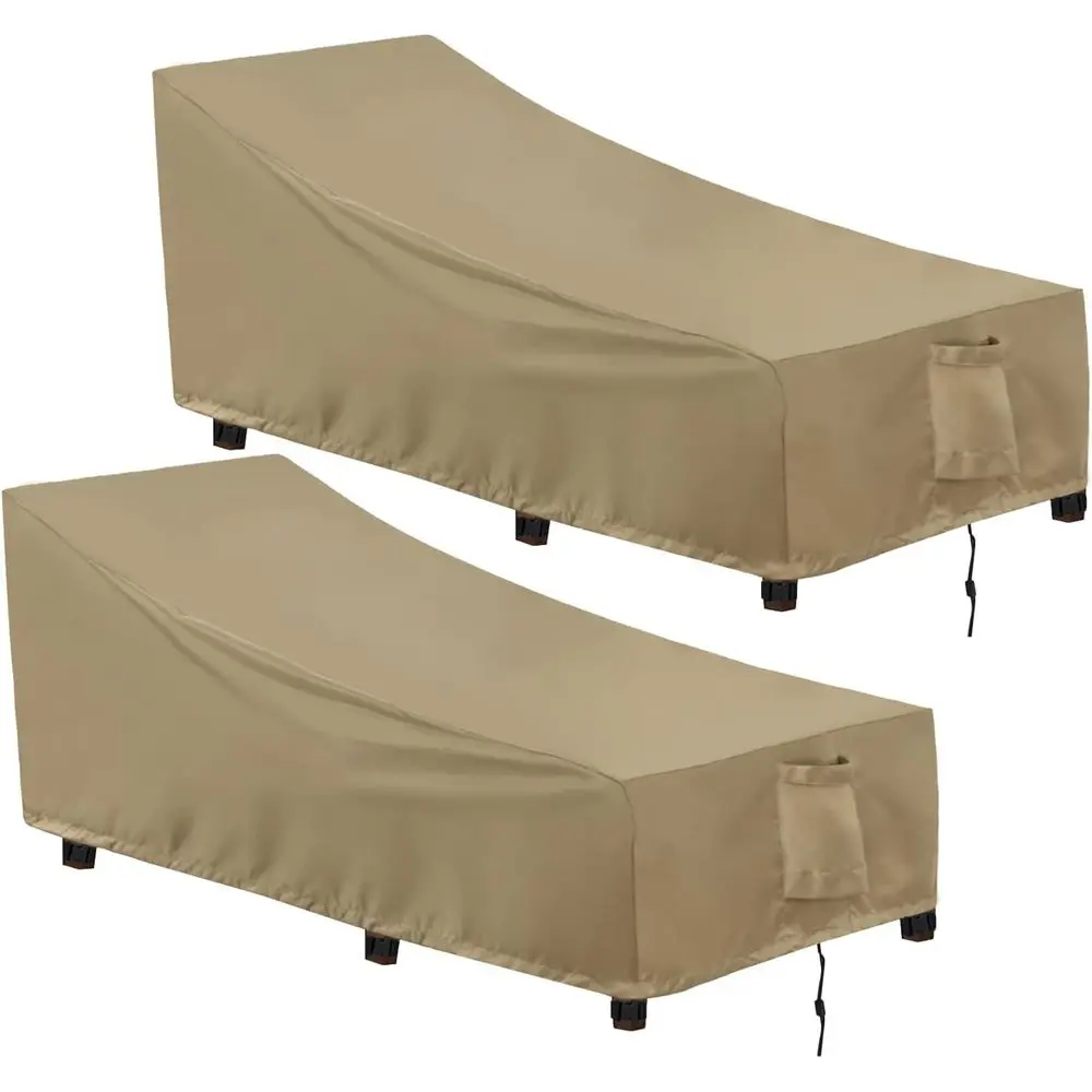 

OutdoorLines Outdoor Waterproo Patio Chaise Lounge Chair Cover - UV Resistant Lounger Covers Heavy Duty Weatherproo Patio Soa ur
