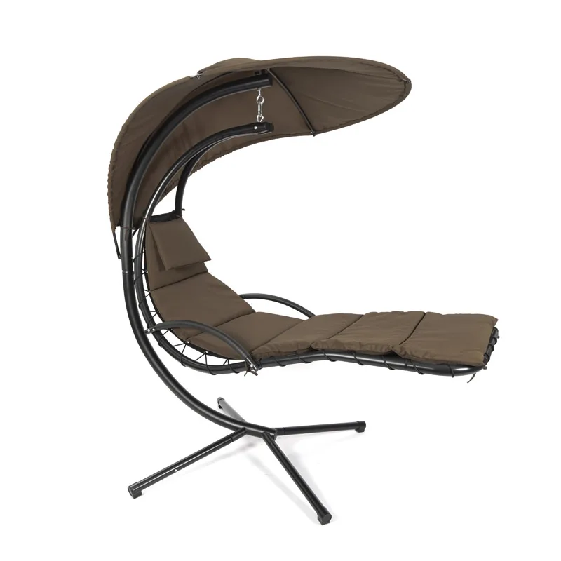 كرسي أرجوحة معدني بتصميم عصري فاخر لكبار السن والأثاث الخارجي لحديقة الفناء والمظلة والشرفة والعريشة #5