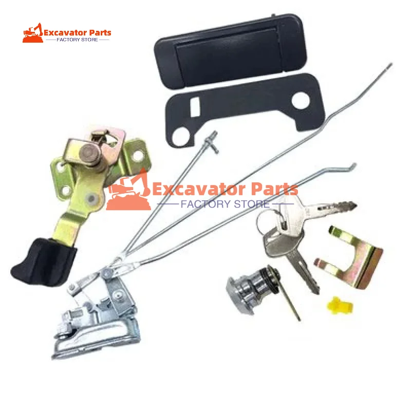 Excavator parts For Komatsu PC200-7 Door lock cab Inside and outside Hand in hand assembly