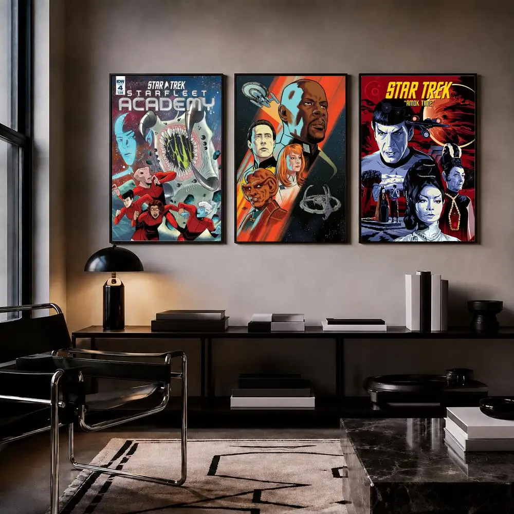 Classic TV Series S-Star Trek Poster HD PP Paper Waterproof Wall Art Print for Bedroom Living Room Decor