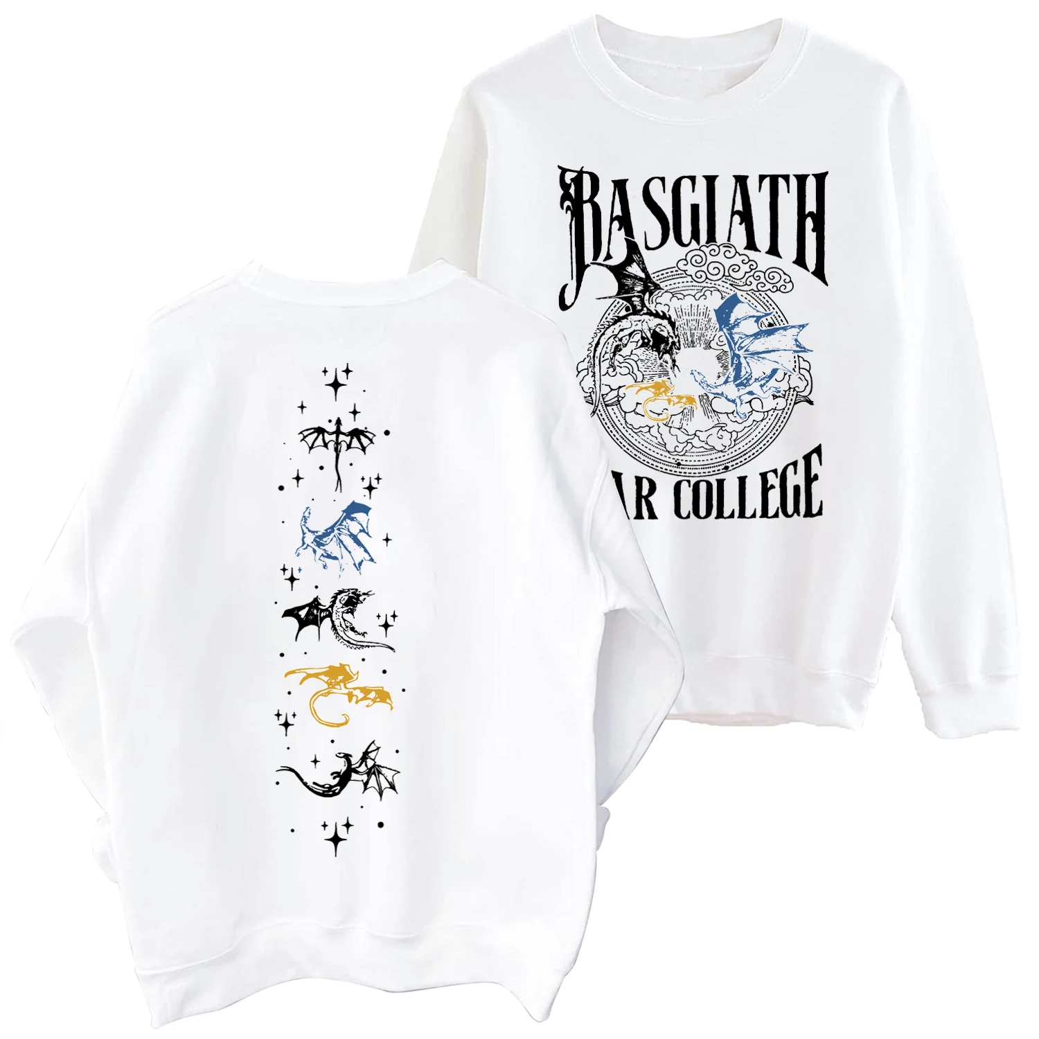 

Basgiath War College Crewneck Hoodie Fourth Wing Hoodie Iron Flame Merch Oversized Sweatshirt Pullover Tops