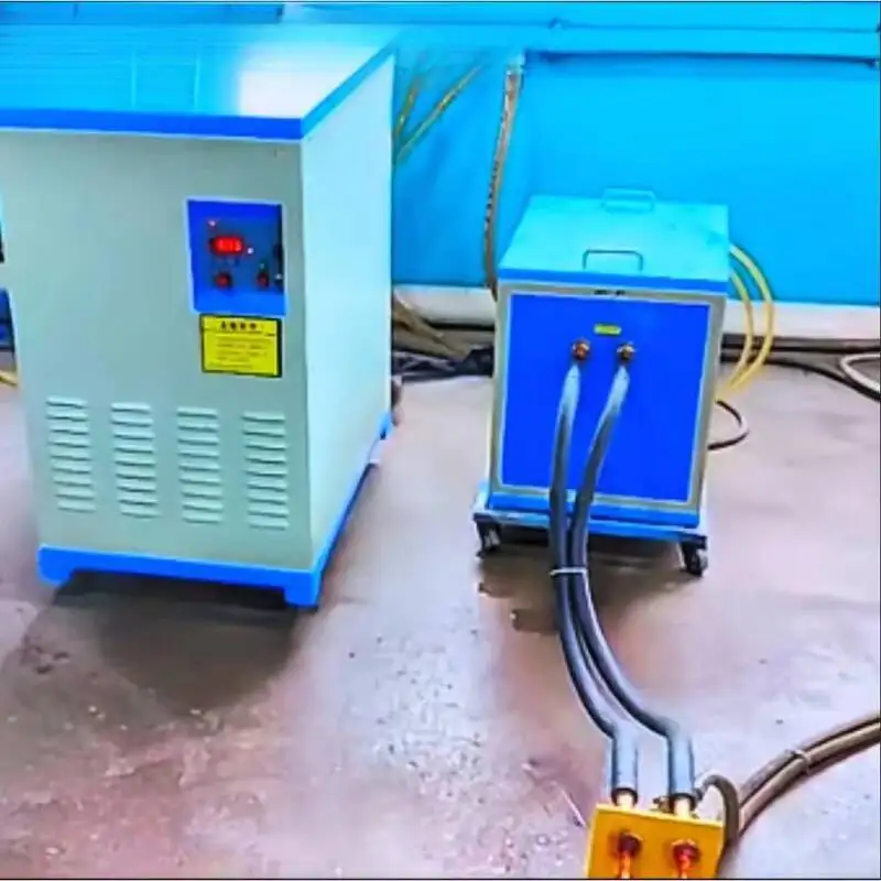 Flame Free Brazing Equipment High Frequency Induction Heating Machine for Metal Tube Bar Heating Forging Annealing