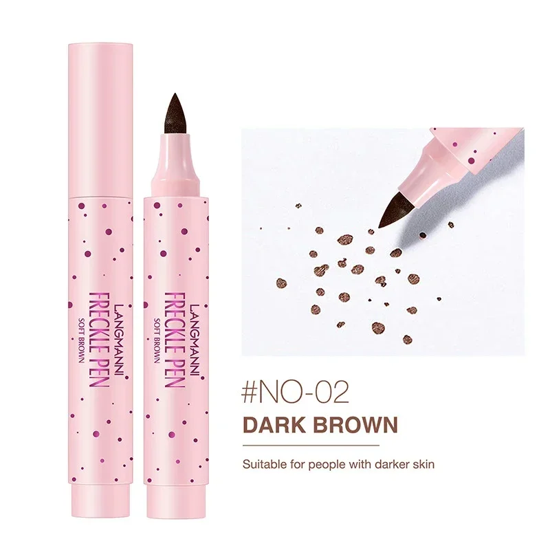 1Pc Bruine Levensechte Sproet Pen Concealer Dot Spot Pen Waterdichte, Langdurige Gemakkelijke En Handige Concealer Make-Up Cosmetica