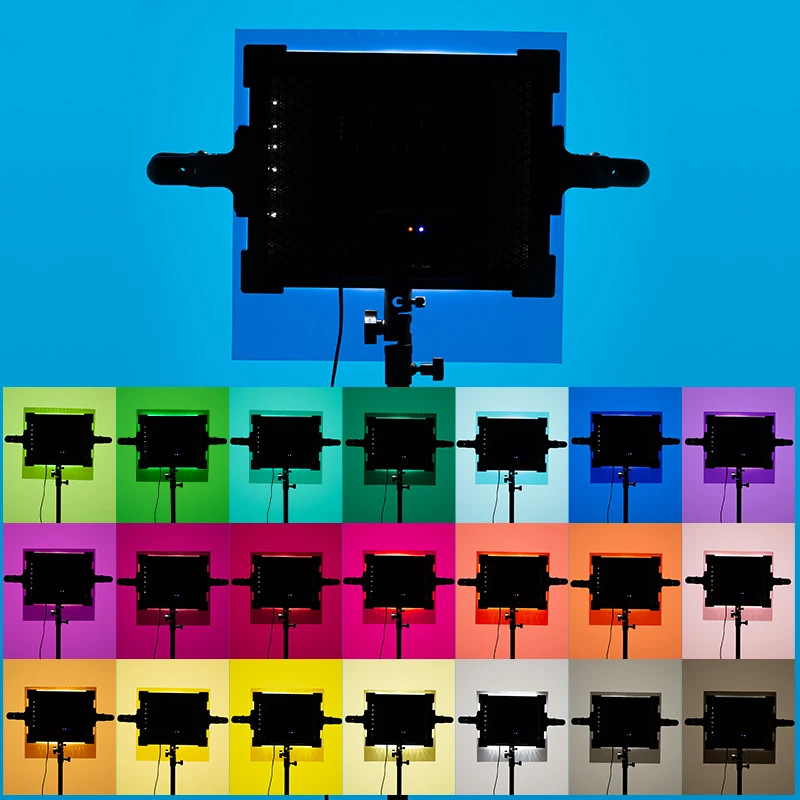 컬러 젤 필터 필름 + 비디오 LED 조명 스튜디오 플래시 AMBITFUL 12"x 12" 30x30cm 22개 컬러 교정 젤 세트용 휴대 가방