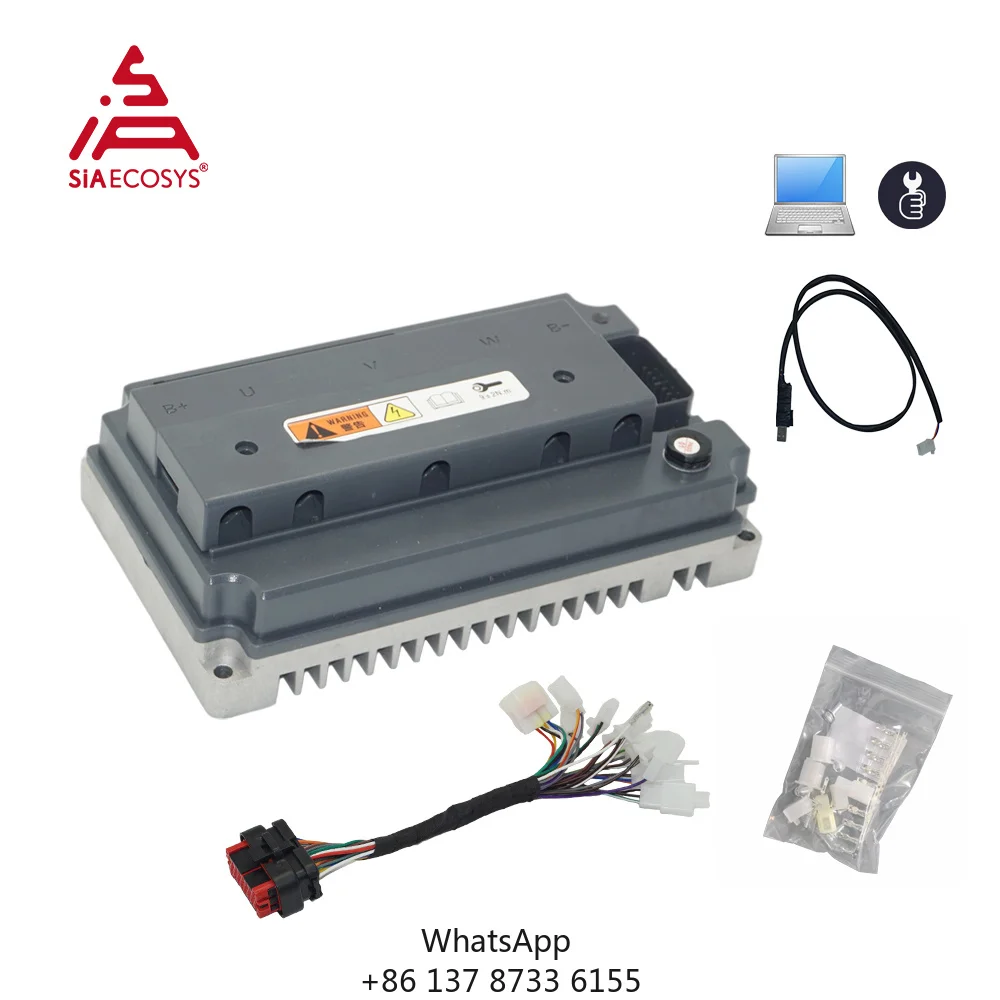VOTOL Programmable EM150-2sp 72V 150A Controller For 3kw 5kw QSMOTOR Compatible Old USB CAN Cable Motorcycle Electrical Systems