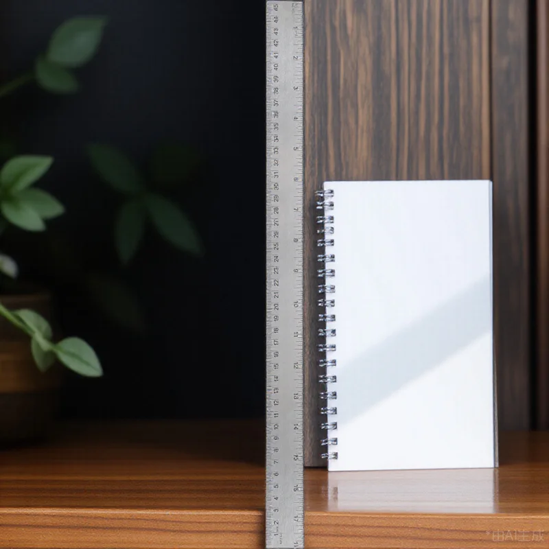 Stainless Steel Cork Back Ruler No Burrs for School Office Engineering Woodworking Measuring Drawing Tool Metal Ruler