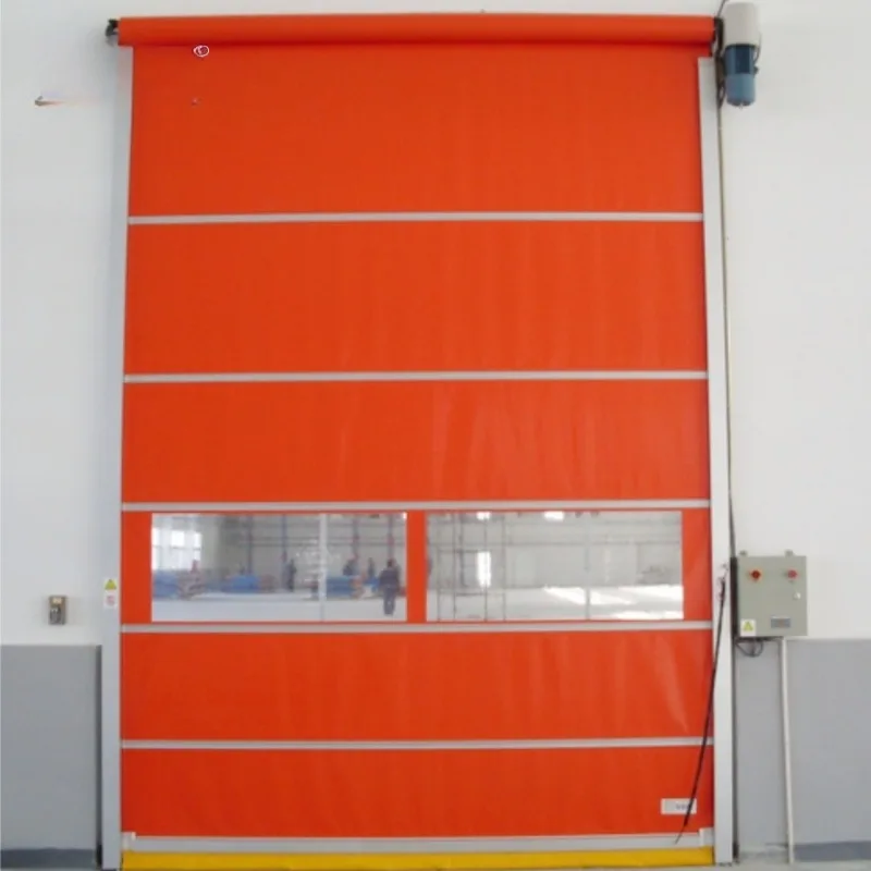 High-speed rolling shutter doors suitable for workshop warehouses, customizable color CE certification, fire protection,